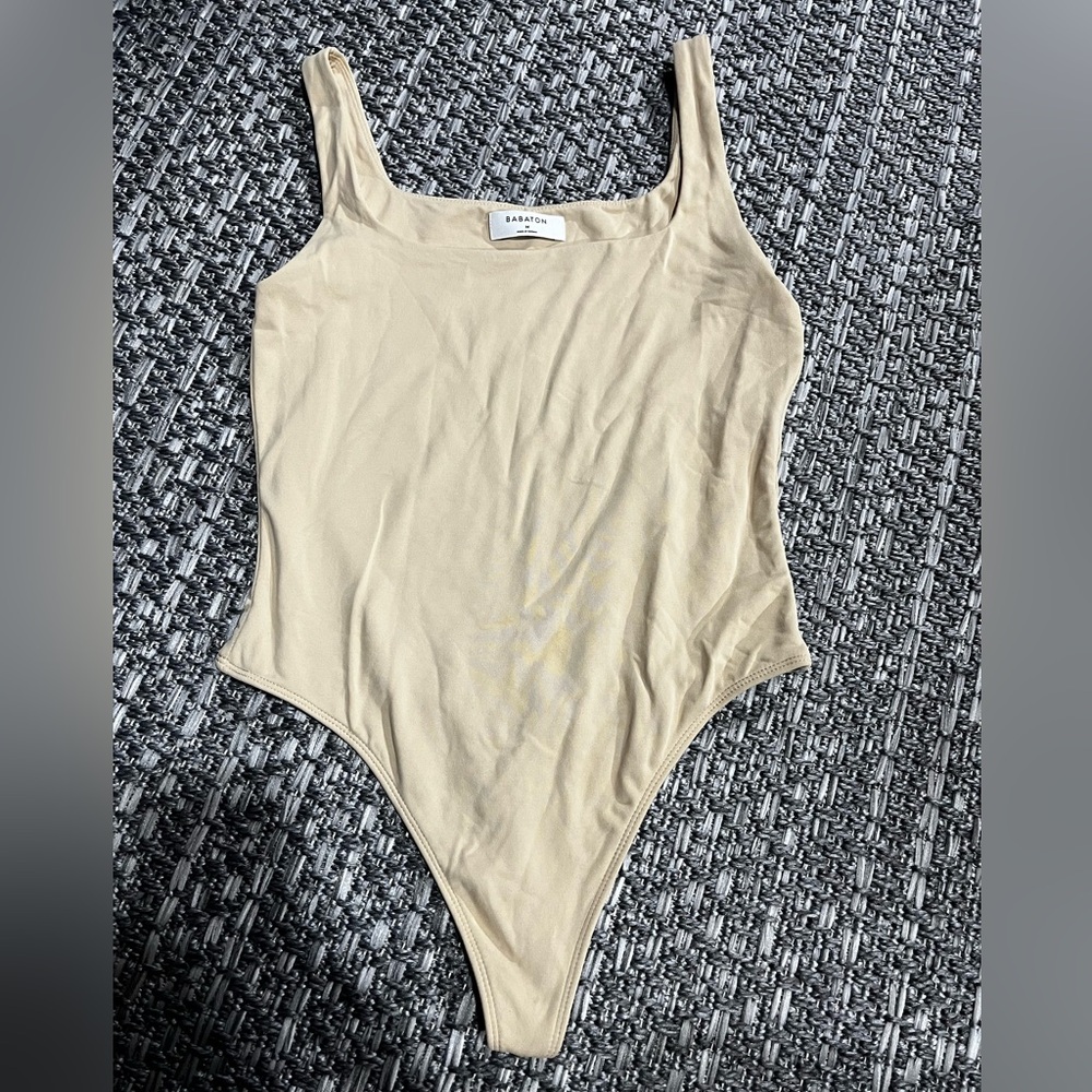 Babaton | Beige Contour Bodysuit